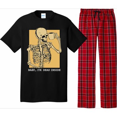 Grunge Skeleton Coffee Cup Mug Coffeeers Skull Dead Meaningful Gift Pajama Set