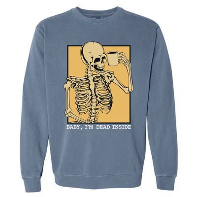 Grunge Skeleton Coffee Cup Mug Coffeeers Skull Dead Meaningful Gift Garment-Dyed Sweatshirt