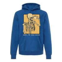 Grunge Skeleton Coffee Cup Mug Coffeeers Skull Dead Meaningful Gift Premium Hoodie