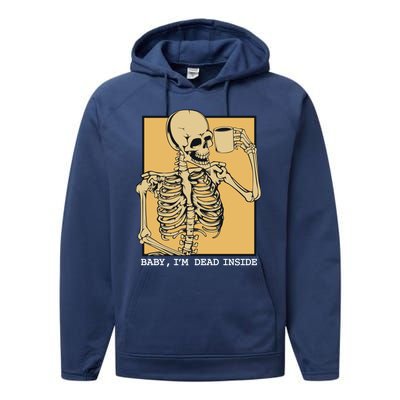 Grunge Skeleton Coffee Cup Mug Coffeeers Skull Dead Meaningful Gift Performance Fleece Hoodie