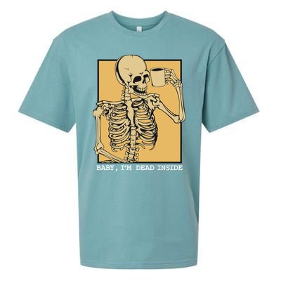 Grunge Skeleton Coffee Cup Mug Coffeeers Skull Dead Meaningful Gift Sueded Cloud Jersey T-Shirt