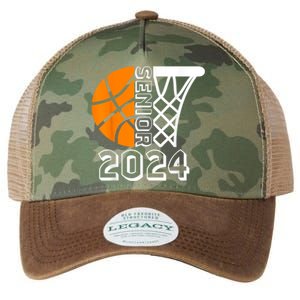 Graduate Senior Class Of 2024 Basketball Player Graduation Legacy Tie Dye Trucker Hat