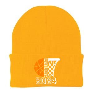 Graduate Senior Class Of 2024 Basketball Player Graduation Knit Cap Winter Beanie