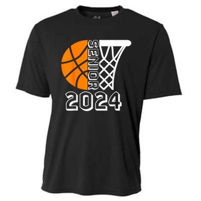 Graduate Senior Class Of 2024 Basketball Player Graduation Cooling Performance Crew T-Shirt