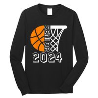 Graduate Senior Class Of 2024 Basketball Player Graduation Long Sleeve Shirt