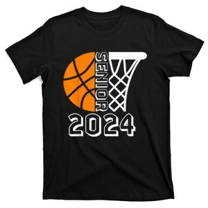 Graduate Senior Class Of 2024 Basketball Player Graduation T-Shirt