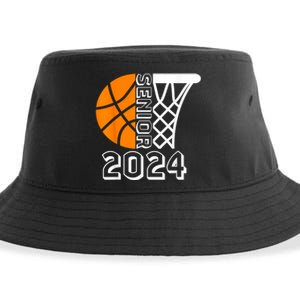 Graduate Senior Class Of 2024 Basketball Player Graduation Sustainable Bucket Hat