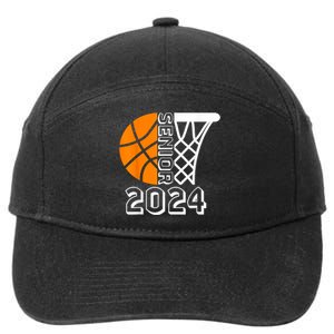 Graduate Senior Class Of 2024 Basketball Player Graduation 7-Panel Snapback Hat