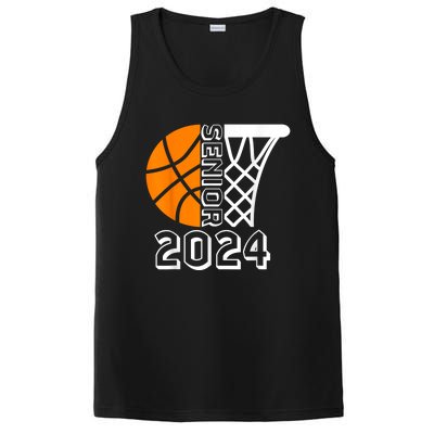 Graduate Senior Class Of 2024 Basketball Player Graduation PosiCharge Competitor Tank