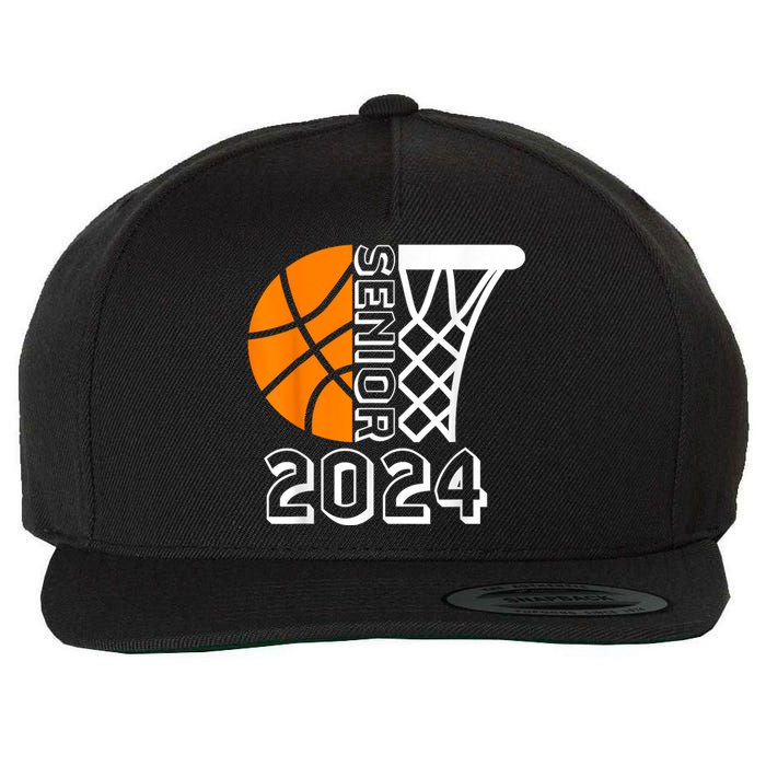 Graduate Senior Class Of 2024 Basketball Player Graduation Wool Snapback Cap