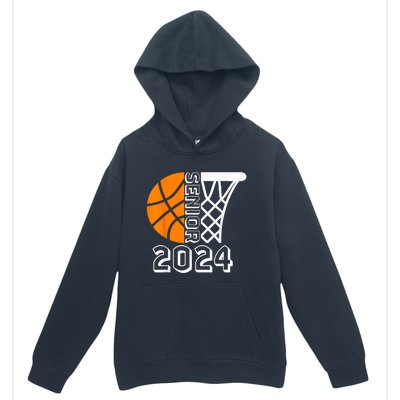 Graduate Senior Class Of 2024 Basketball Player Graduation Urban Pullover Hoodie