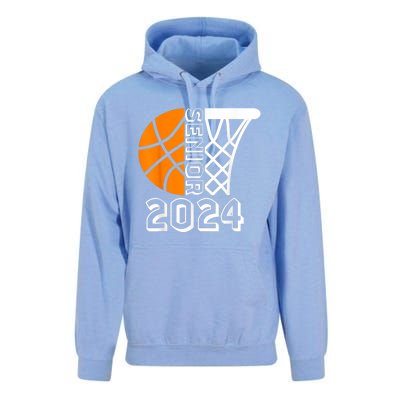 Graduate Senior Class Of 2024 Basketball Player Graduation Unisex Surf Hoodie