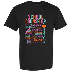 groovy School Counselor School Counseling Week Garment-Dyed Heavyweight T-Shirt