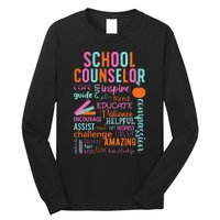 groovy School Counselor School Counseling Week Long Sleeve Shirt