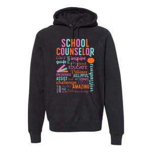 groovy School Counselor School Counseling Week Premium Hoodie