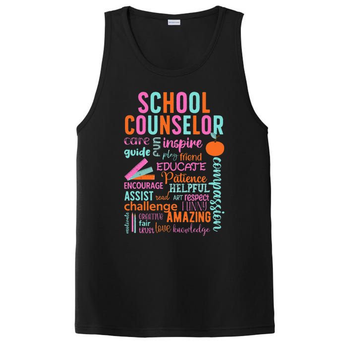 groovy School Counselor School Counseling Week PosiCharge Competitor Tank