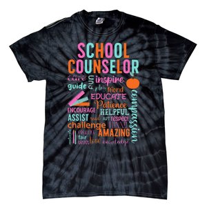 groovy School Counselor School Counseling Week Tie-Dye T-Shirt