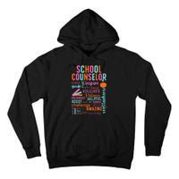 groovy School Counselor School Counseling Week Tall Hoodie