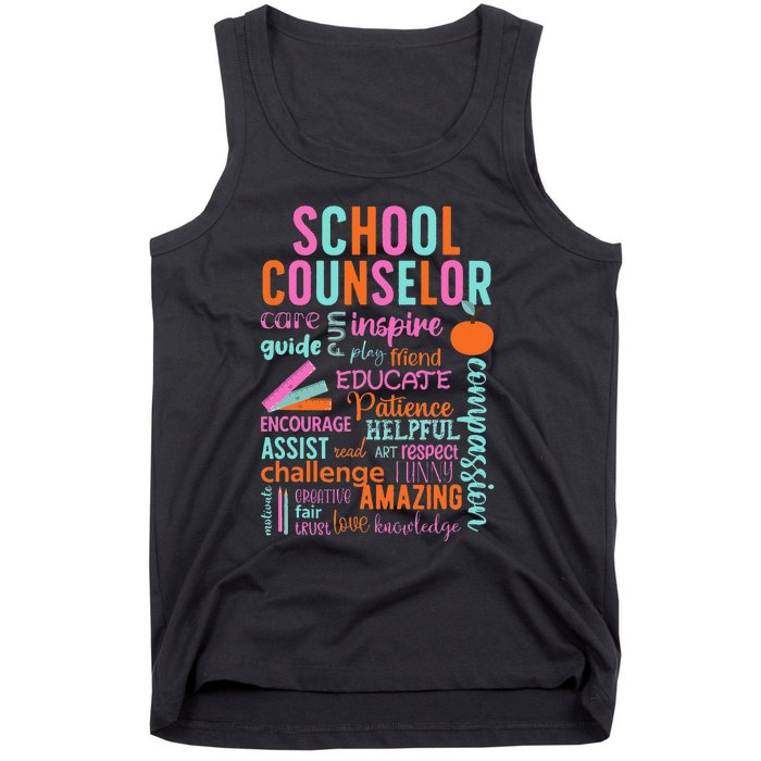 groovy School Counselor School Counseling Week Tank Top