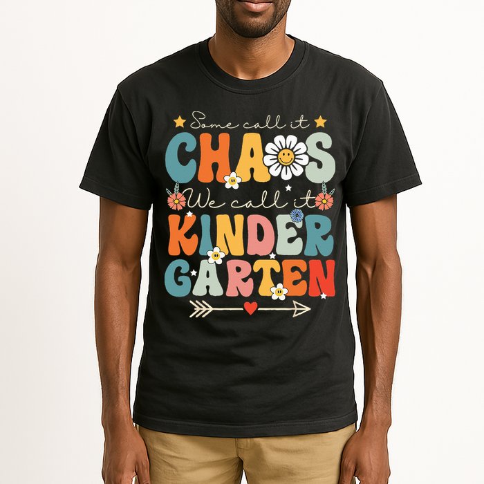 Groovy Some Call It Chaos We Call It Kindergarten Teachers Tall T-Shirt