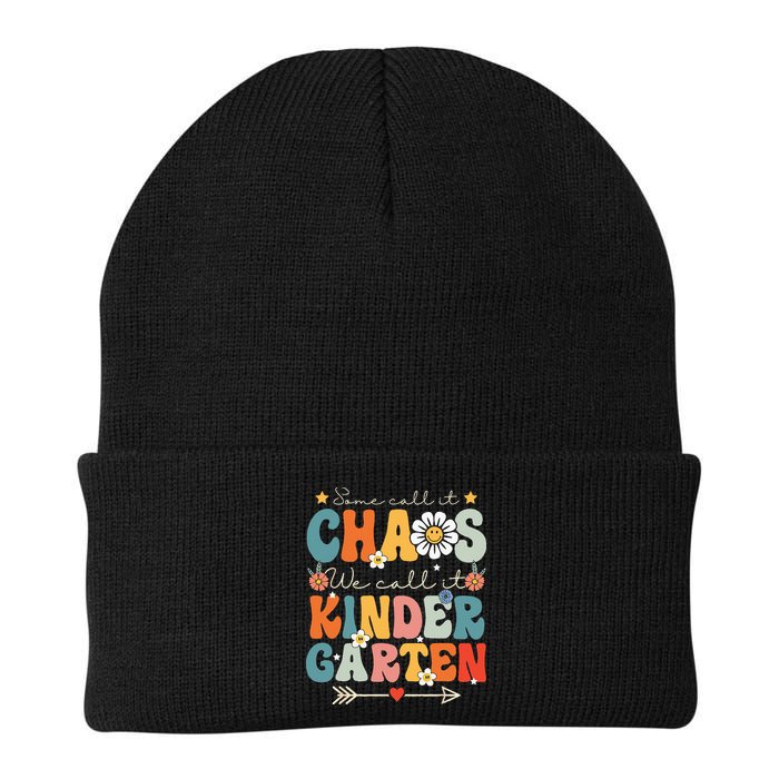 Groovy Some Call It Chaos We Call It Kindergarten Teachers Beanie