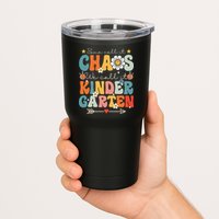 Groovy Some Call It Chaos We Call It Kindergarten Teachers Tumbler