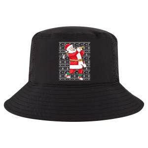 Golfing Santa Claus Golf Ugly Christmas Golfer Dad Funny Gift Cool Comfort Performance Bucket Hat