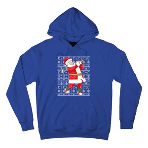 Golfing Santa Claus Golf Ugly Christmas Golfer Dad Funny Gift Hoodie