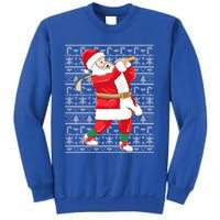 Golfing Santa Claus Golf Ugly Christmas Golfer Dad Funny Gift Sweatshirt