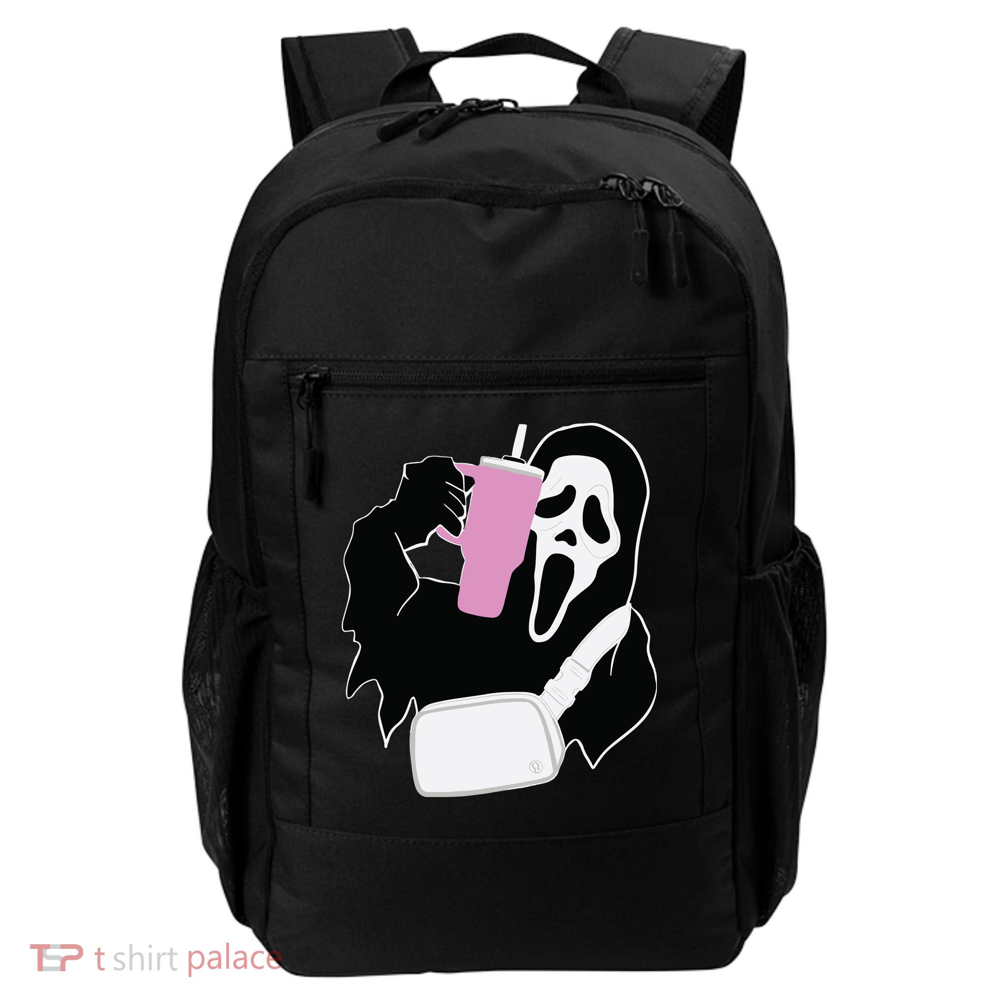 Ghostface Stanley Cup Tumbler Belt Bag Ghostface Sweater Halloween Daily Commute Backpack
