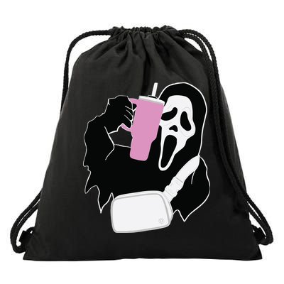 Ghostface Stanley Cup Tumbler Belt Bag Ghostface Sweater Halloween Drawstring Bag