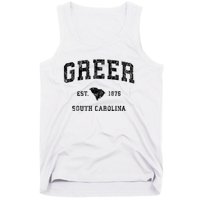 Greer South Carolina Sc Vintage Established Athletic Sports Design Tank Top