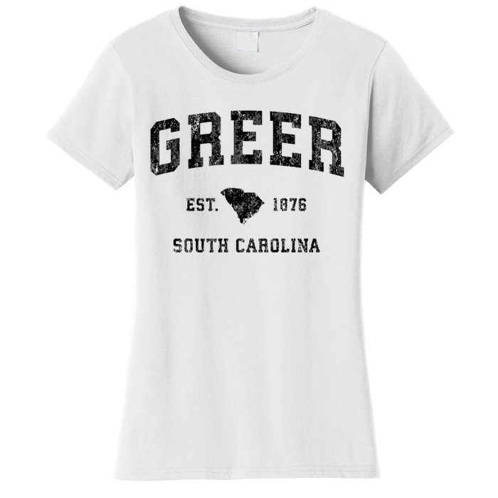 Greer South Carolina Sc Vintage Established Athletic Sports Design Women's T-Shirt