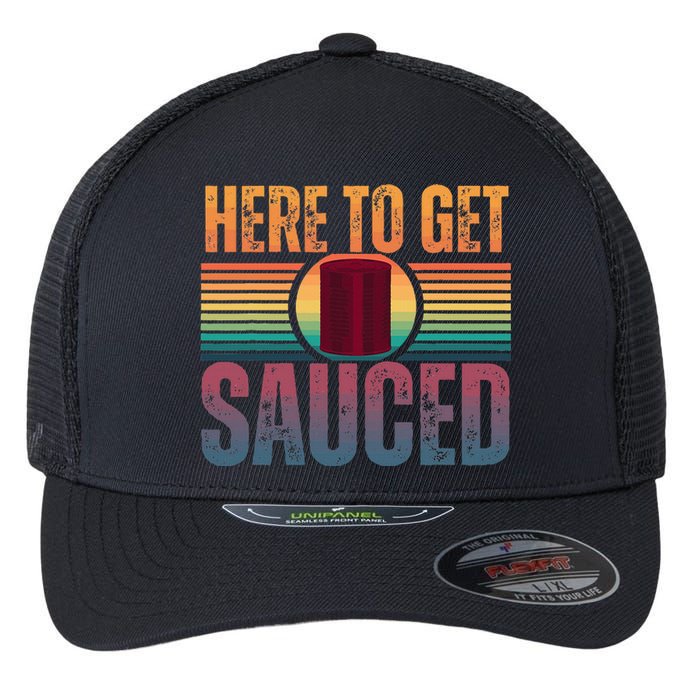 getting sauced cranberry getting sauced Flexfit Unipanel Trucker Cap