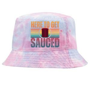 getting sauced cranberry getting sauced Tie-Dyed Bucket Hat