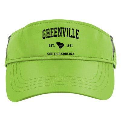 Greenville South Carolina Sc Vintage Sports Design Adult Drive Performance Visor