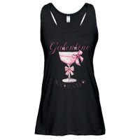 Galentine Social Club Valentines Day Coquette Bow Wine Ladies Essential Flowy Tank