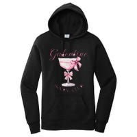 Galentine Social Club Valentines Day Coquette Bow Wine Women's Pullover Hoodie