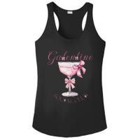 Galentine Social Club Valentines Day Coquette Bow Wine Ladies PosiCharge Competitor Racerback Tank