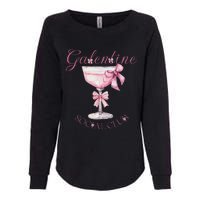 Galentine Social Club Valentines Day Coquette Bow Wine Womens California Wash Sweatshirt