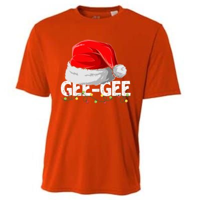 Geegee Santa Christmas Family Matching Pajamas Mama Xmas Great Gift Cooling Performance Crew T-Shirt