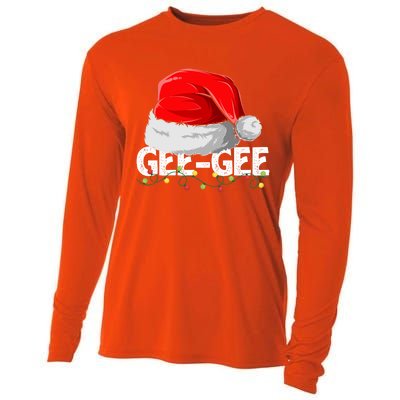 Geegee Santa Christmas Family Matching Pajamas Mama Xmas Great Gift Cooling Performance Long Sleeve Crew