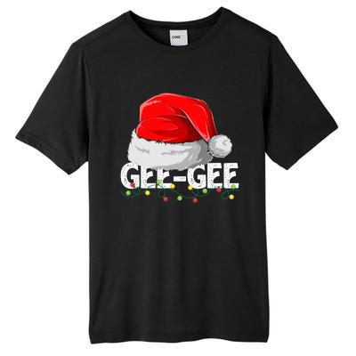 Geegee Santa Christmas Family Matching Pajamas Mama Xmas Great Gift Tall Fusion ChromaSoft Performance T-Shirt