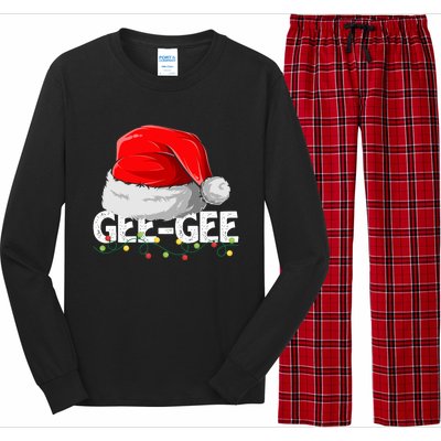 Geegee Santa Christmas Family Matching Pajamas Mama Xmas Great Gift Long Sleeve Pajama Set