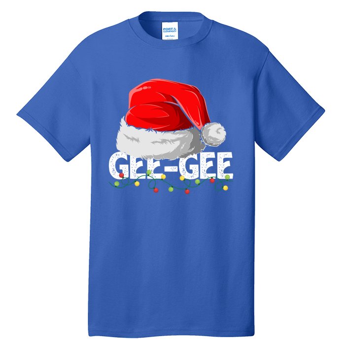 Geegee Santa Christmas Family Matching Pajamas Mama Xmas Great Gift Tall T-Shirt