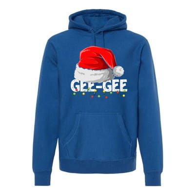 Geegee Santa Christmas Family Matching Pajamas Mama Xmas Great Gift Premium Hoodie