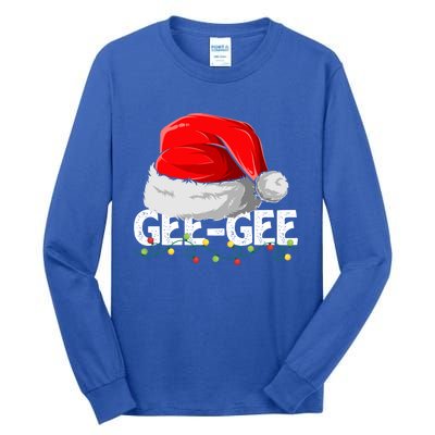 Geegee Santa Christmas Family Matching Pajamas Mama Xmas Great Gift Tall Long Sleeve T-Shirt