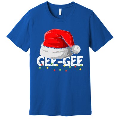 Geegee Santa Christmas Family Matching Pajamas Mama Xmas Great Gift Premium T-Shirt