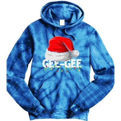 Geegee Santa Christmas Family Matching Pajamas Mama Xmas Great Gift Tie Dye Hoodie