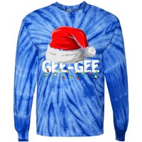 Geegee Santa Christmas Family Matching Pajamas Mama Xmas Great Gift Tie-Dye Long Sleeve Shirt